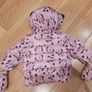 Official Disney Minnie Mouse Fleece Lined Baby's Puffer Jacket with Matching Mittens Image 2