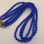Vintage Cobalt Blue African Glass Beads Strands Image 2