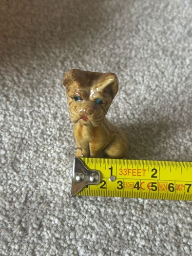 A Pair of Vintage Japanese Ceramic Dog Figurines