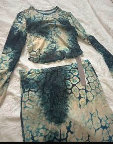 Missguided maxi skirt and top