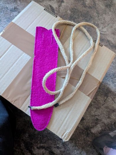 holder and rope for wooden sword