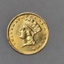USA 1 dollar gold coin 1868 extremely low mintage Image 3