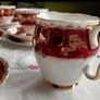 Gladstone red and gold tea set Image 7