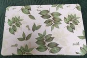 3 X Table mats  with leaf pattern. Plastic