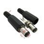 46111 10x 12V Plastic Male Plugs + Female Socket Panel Mount Jack DC Power Connector Image 3