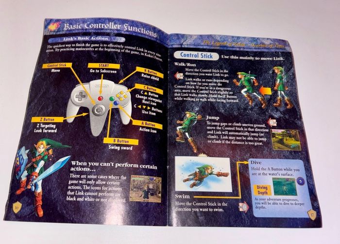 The Legend of Zelda Ocarina of Time N64 Manual