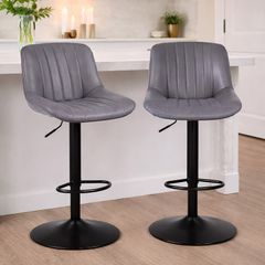 Grey Adjustable Bar Stools (Free Delivery)
