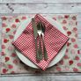 Table runner /Placemats " Little Apples" Image 3