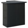 Corner Bar Table Black 100x50x105 cm Poly Rattan Image 4