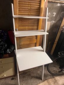 White ladder desk