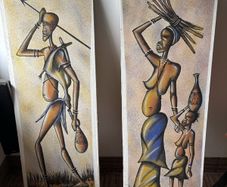 Hand painted with Sand Pictures