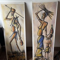 Hand painted with Sand Pictures