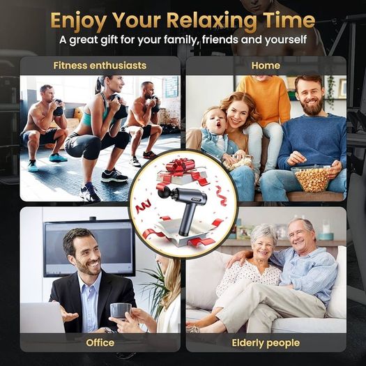 NEW SALE | Massage Gun, Powerful Massage Gun Deep Tissue Massager, 30 Speeds Muscle Massage Gun with 8 Heads, LCD Display