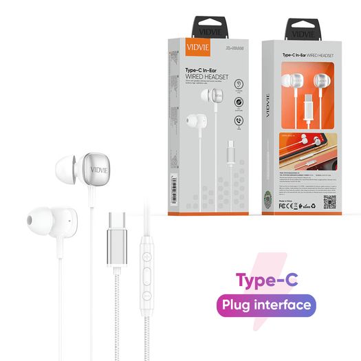Type-C In-Ear Wired Earphone VIDVIE