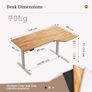 L-shaped Electric Standing Desk 140cm Height Adjustable Image 2
