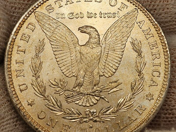 USA United States Silver 1882 S Morgan Dollar Beautiful Uncirculated Lustrous Superb!