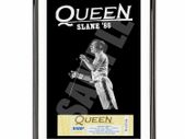 Queen Slane Castle 1986 With Ticket Framed Poster