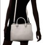 Michael Kors Leather Grey Satchel Image 5