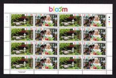 2014 Ireland Bloom Commemorative Stamps Sheetlet Plate 1B1B1B1B Mint Never Hinged (MNH)
