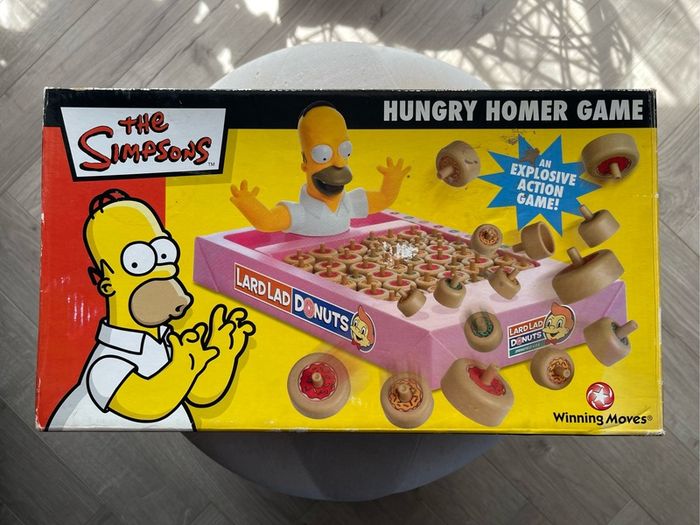 The Simpsons Hungry Homer Game 2004 Complete In Box