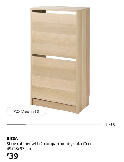 Shoes cabinet storage