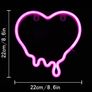 Heart Neon Signs, Pink Heart Neon Lamp Pink LED Neon Lights Night Light for Bedroom USB/Battery Operated Heart Night Lights for Wall Home Kids' Room Birthday Party Bar Decor Best Gifts (FREE POSTAGE) Image 4