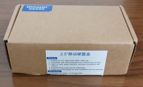 Olmaster USB 3.0 to SATA 2.5" HDD/SSD Enclosure Black (Brand New/Warranty)