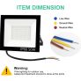 10W 20W 30W 50W 100W LED Flood Light 220V 240V Waterproof PIR Motion Sensor Floodlight Outdoor Wall Light Flood Lamp Spotlight Image 7