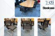10 x Steelcase Black Meeting Chairs - Grade A