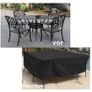 Fabric Seating Set Cover with Drawstring Waterproof Breathable Garden Furniture Image 8