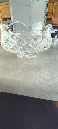 A gorgeous Waterford Crystal Prestige 8 inch footed bowl with acid mark and original sticker. In very good condition.