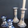 Lovely Pair of Tall Vintage Powell Craft Candlesticks in Excellent Condition, in the Very Popular but Discontinued Pattern, The Cuddra Collection, Rare Items Image 2