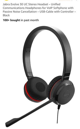 Jabra Evolve 30 UC Stereo Wired Headphone Model: ENC060