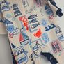 Newborn(First Size), With Tags Next 2 Way Zip Up Summer Sleepsuits.  3 Included.  (L) Image 4