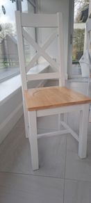 Dining chair - grey and oak
