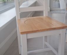Dining chair - grey and oak
