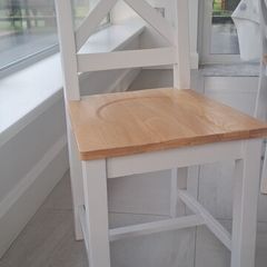 Dining chair - grey and oak