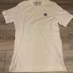 White Adidas T-Shirt Men Size Small