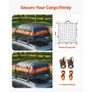 Roof Rack Basket, 51 x 36 x 4.1 in, Universal Rooftop Cargo Carrier with 1120 x 870 x 260 mm Cargo Bag, Net, Ratchet Straps, 200 lbs Max Load Capacity Car Top Luggage Holder, for SUV Truck Car Image 5