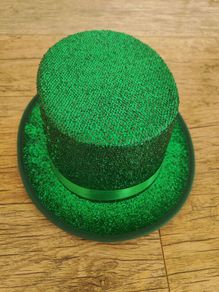 Irish St. Patrick's Day Sparkly Green Top Hat