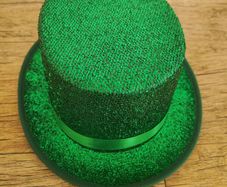 Irish St. Patrick's Day Sparkly Green Top Hat