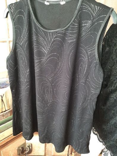 Bonmarche Black Sparkle Knit Top , UK 18 , Excellent Condition