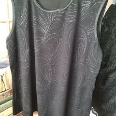 Bonmarche Black Sparkle Knit Top , UK 18 , Excellent Condition