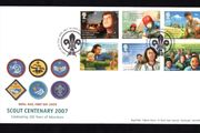 2007 Great Britain EUROPA Stamps - The 100th Anniversary of Scouting Commemorative Stamps addressed First Day Cover (FDC) with Edinburgh pictorial cancel