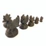 Antique 19th century Burmese bronze opium weights Image 2