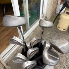 Golf clubs & trolley