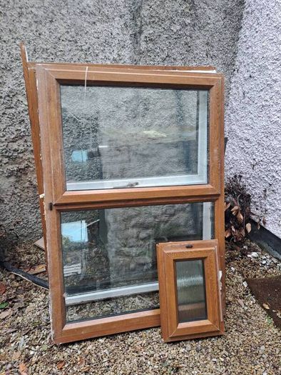 Pair of PVC windows.  Perfect for shed/garage project.