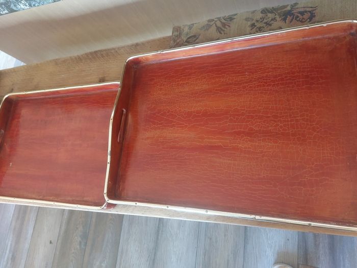 Trays x3 ideal for outdoor bar or bbq etc