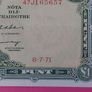 Irish 1971 Lady Lavery One pound banknote in uncirculated condition Image 3