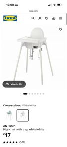 highchair with tray ikea antilop
